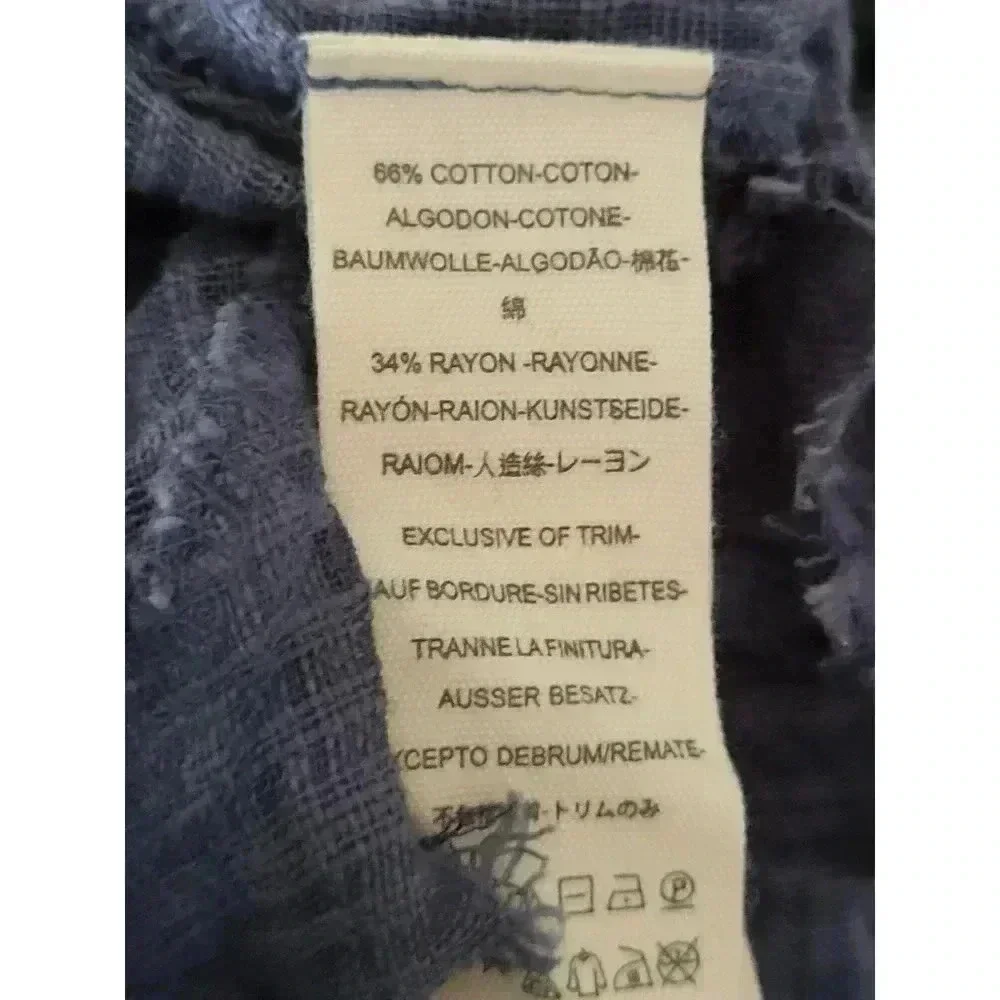 Free People Blue Plaid Tunic Top‎